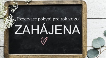 Rezervace pobytů pro rok 2020