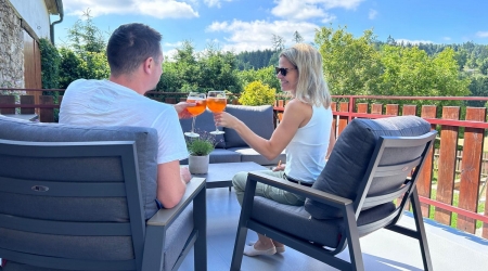 Odpočinek a relaxace na letní terase