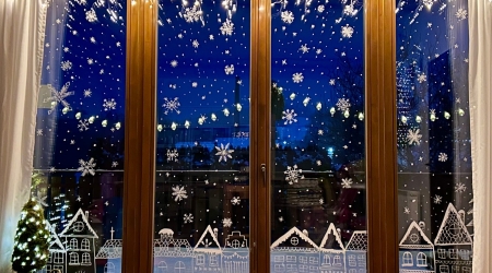 Vánoční dekorace Penzionu Chalupa Pohádka - dětská herna